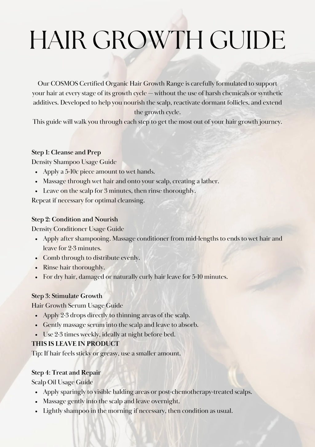 Organic Density Hair Growth Shampoo