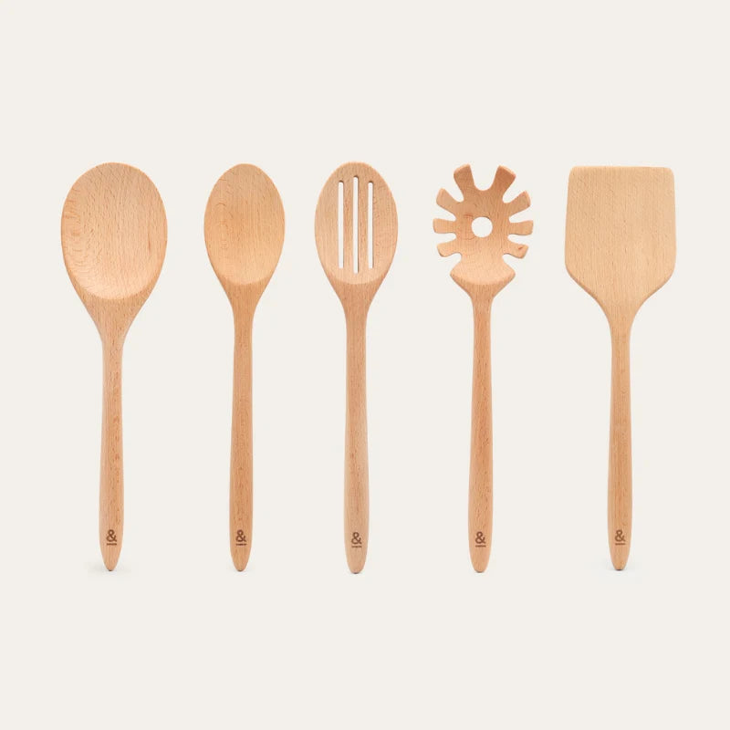 Wooden Beechwood Cooking Utensil Set