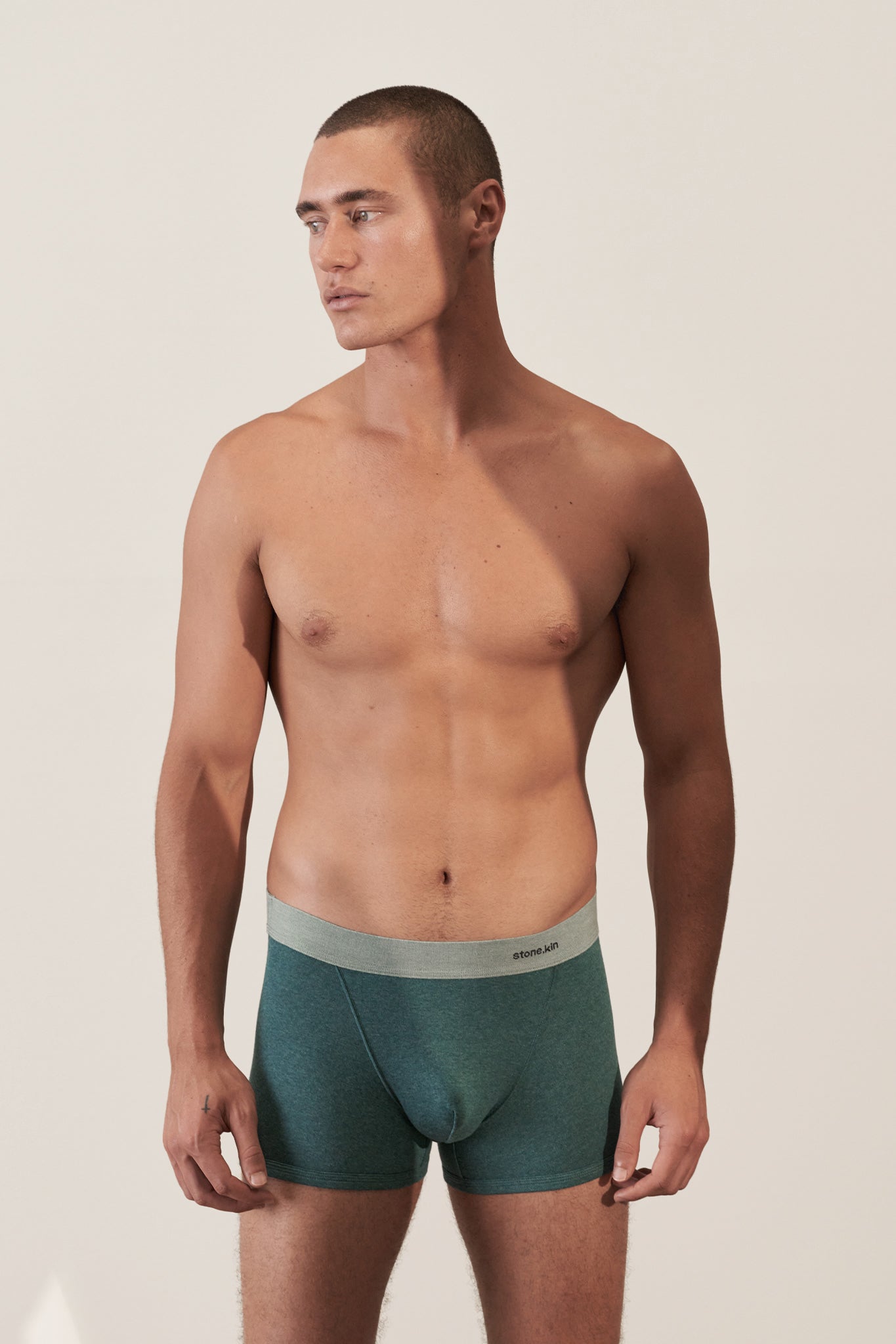 Boxer Brief in Organic Cotton Rib