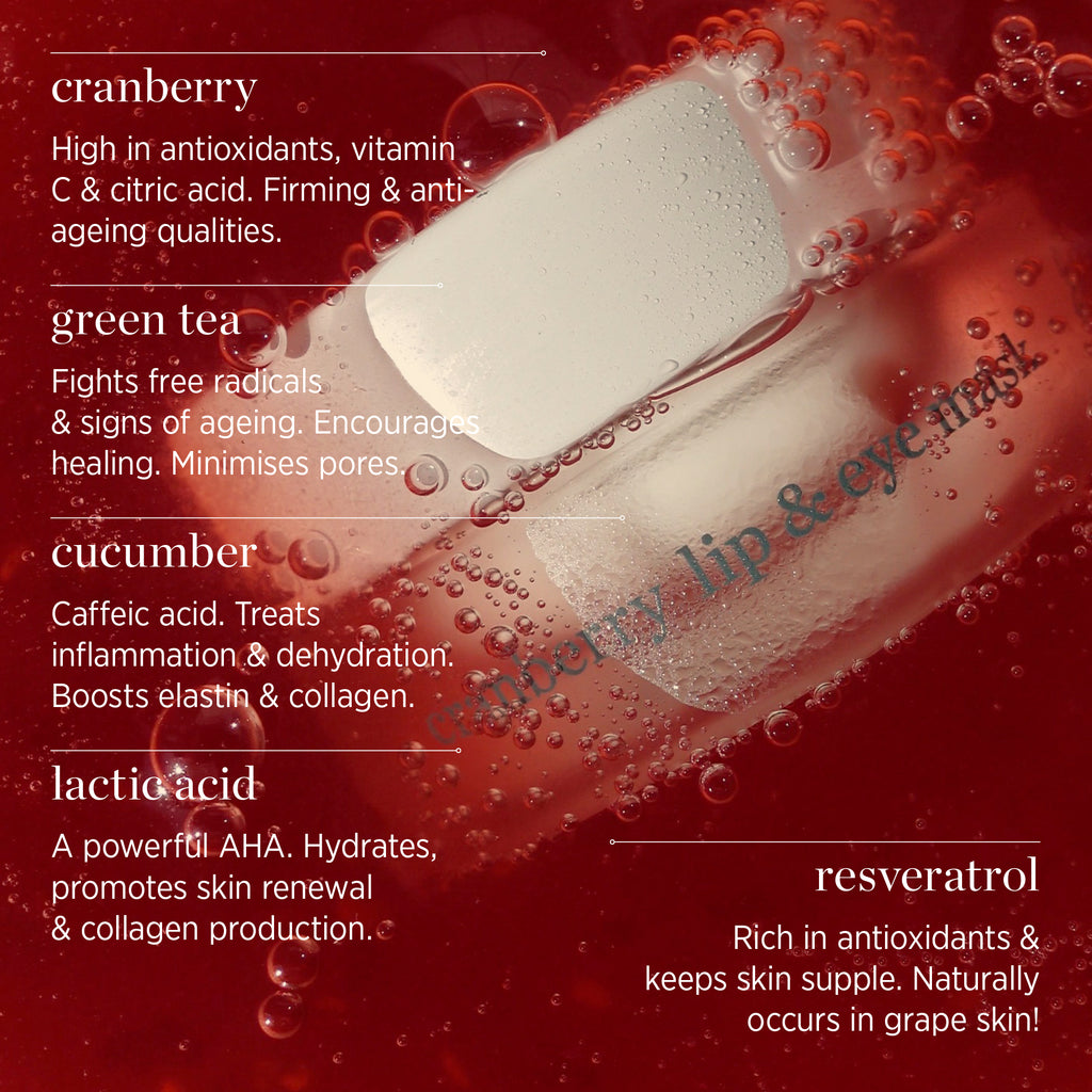 Cranberry Lip & Eye Mask