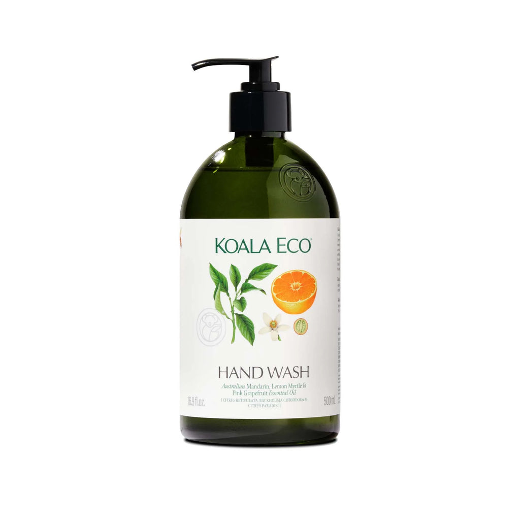 Mandarin, Lemon Myrtle & Pink Grapefruit  Hand Wash - Apothecary Glass Bottle