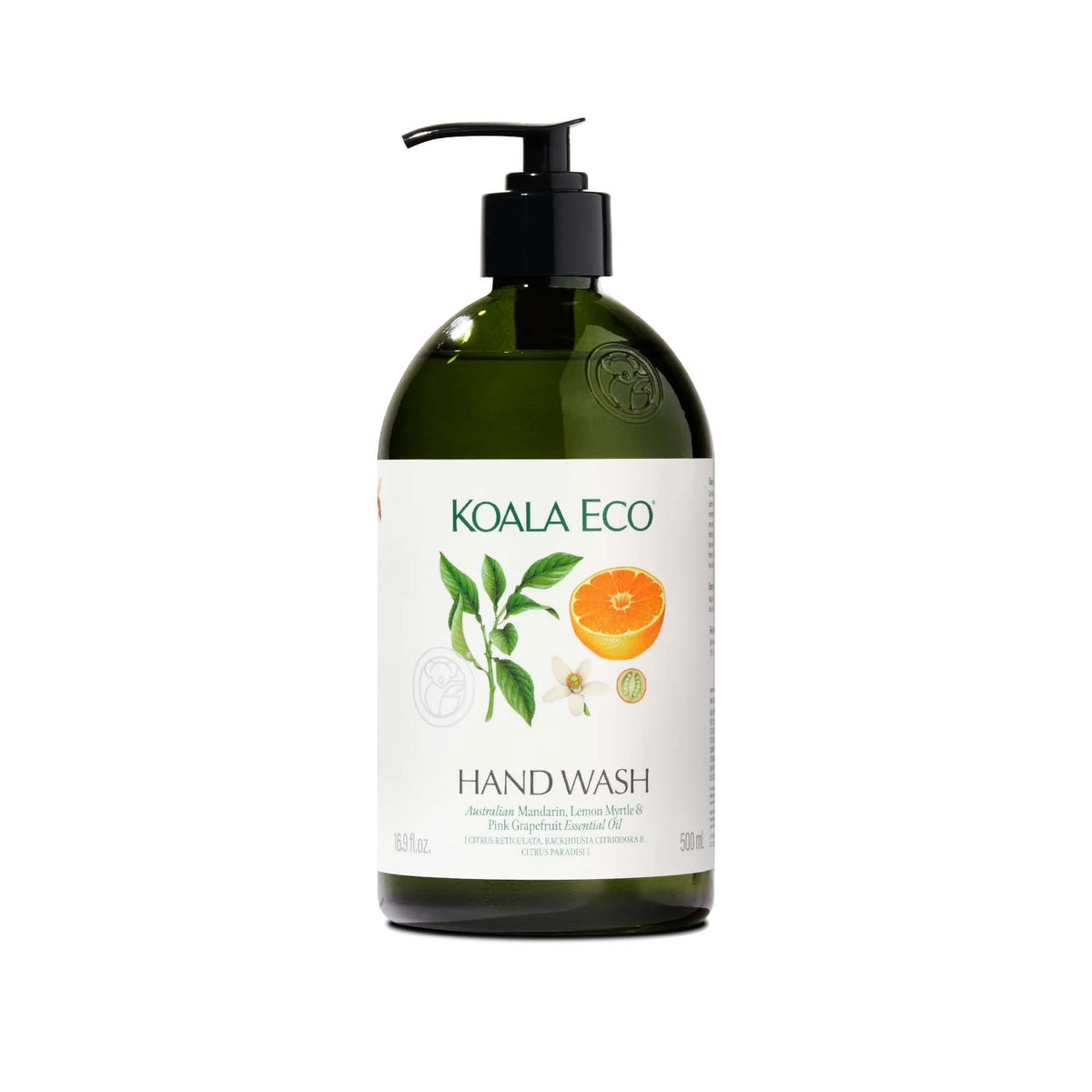 Mandarin, Lemon Myrtle & Pink Grapefruit  Hand Wash - Apothecary Glass Bottle