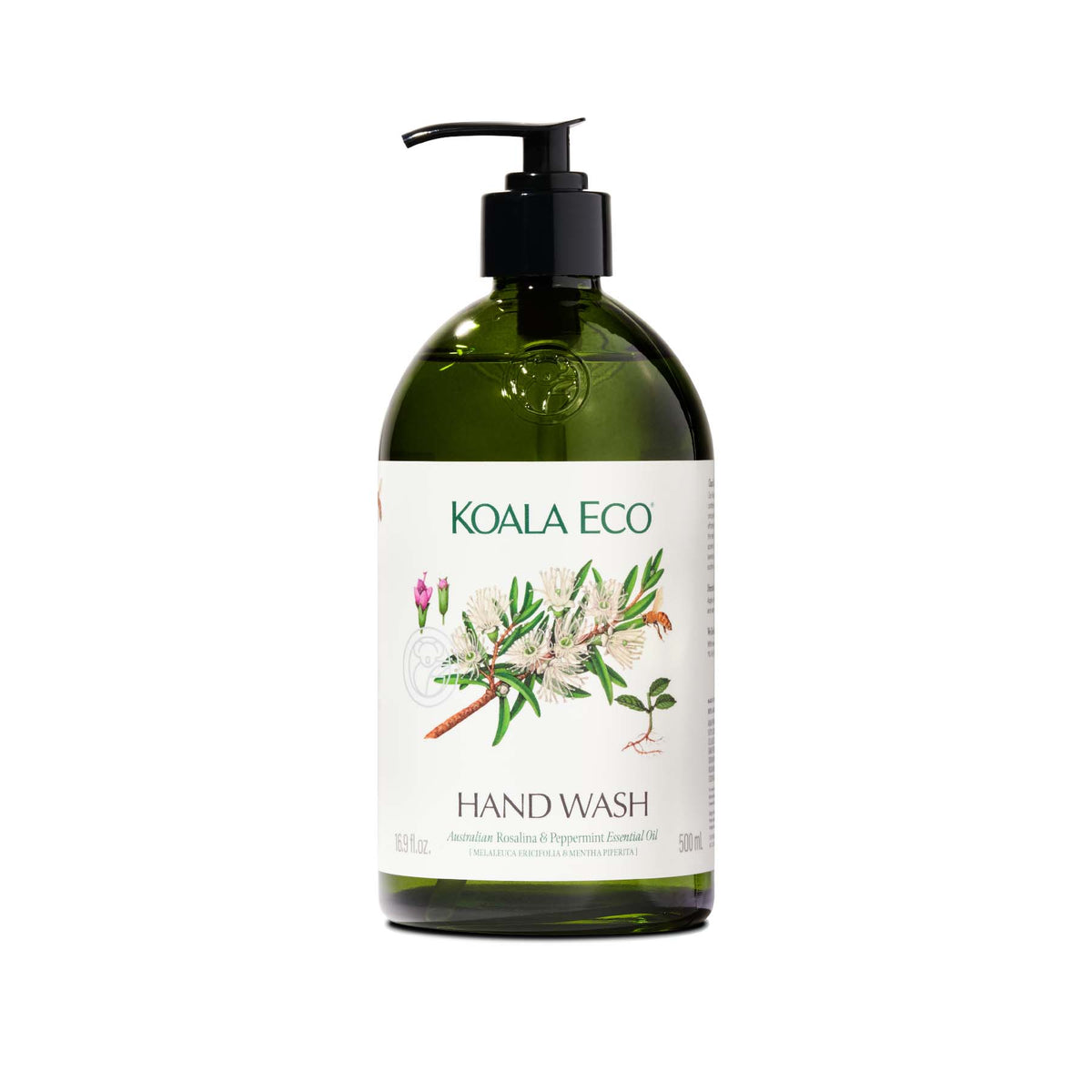 Rosalina and Peppermint Hand Wash - Apothecary Glass Bottle