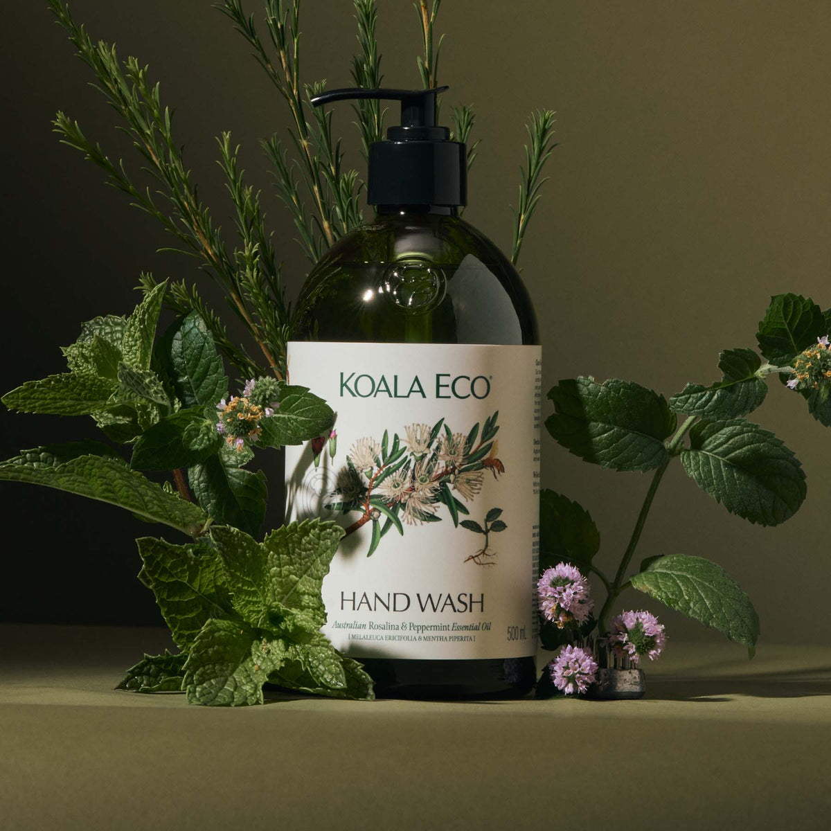Rosalina and Peppermint Hand Wash - Apothecary Glass Bottle