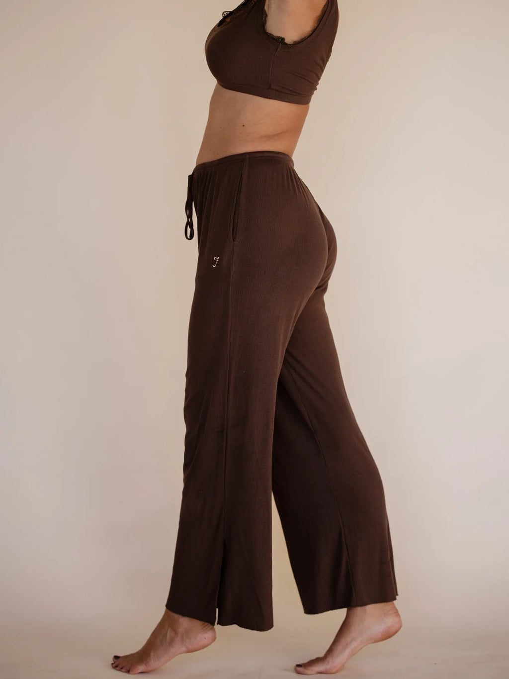 Dreamer Split Pant Chocolate