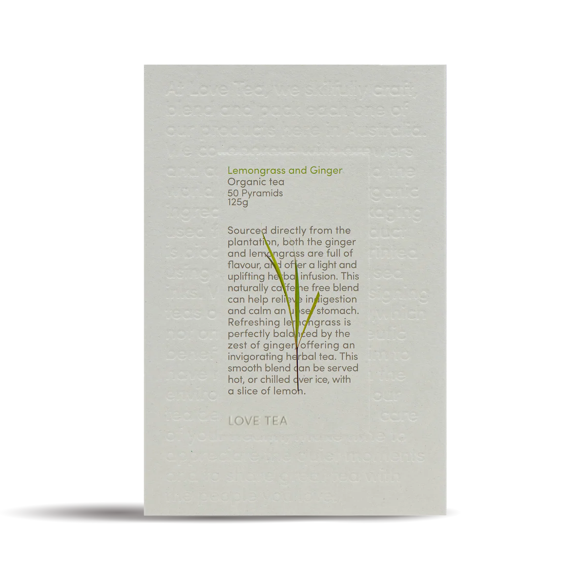 Lemongrass & Ginger Pyramid Tea Bags