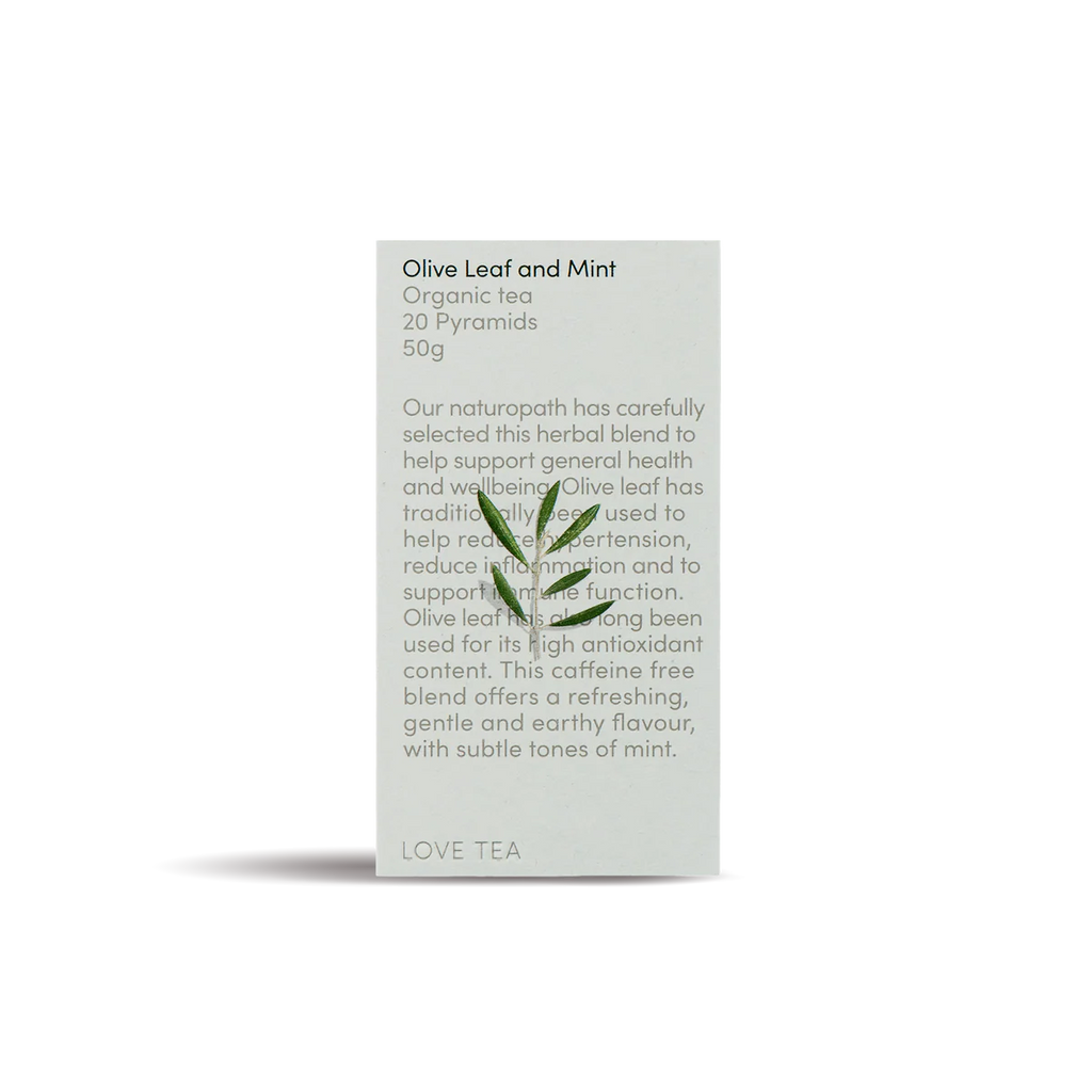 Olive Leaf and Mint Pyramid Tea Bags