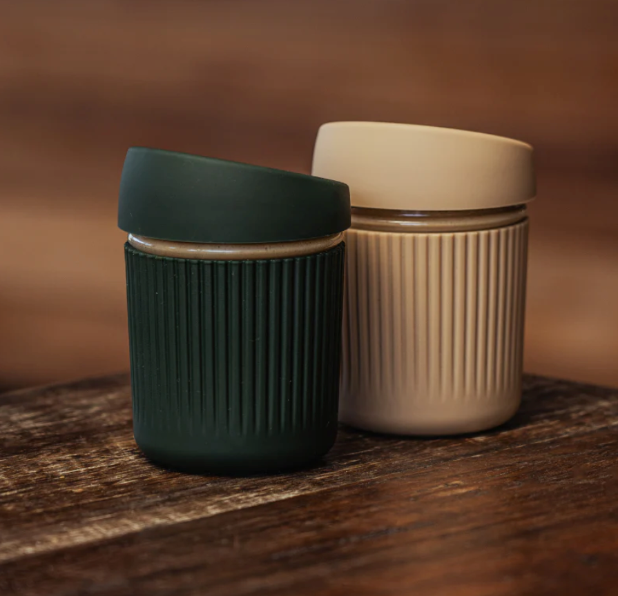 Reusable Glass Coffee Cup