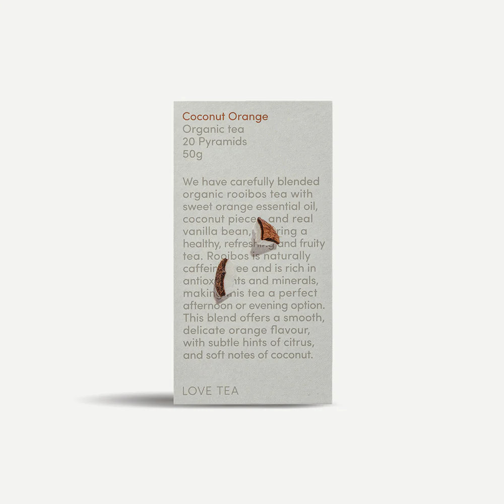 Coconut Orange Pyramid Tea Bags