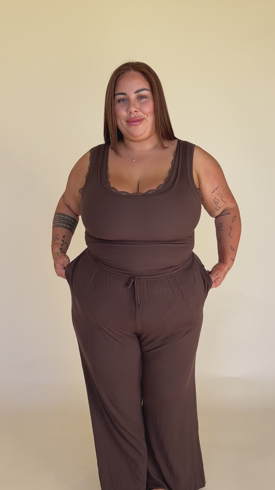 Dreamer Split Pant Chocolate