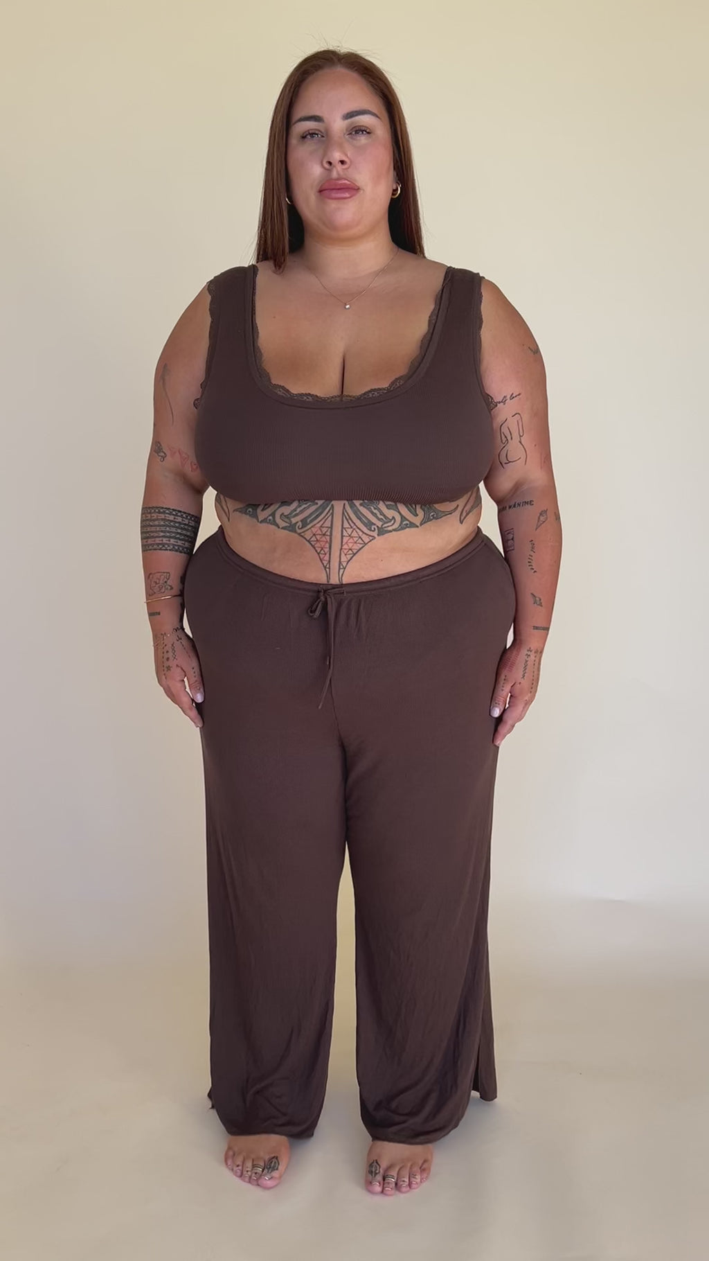 Dreamer Split Pant Chocolate