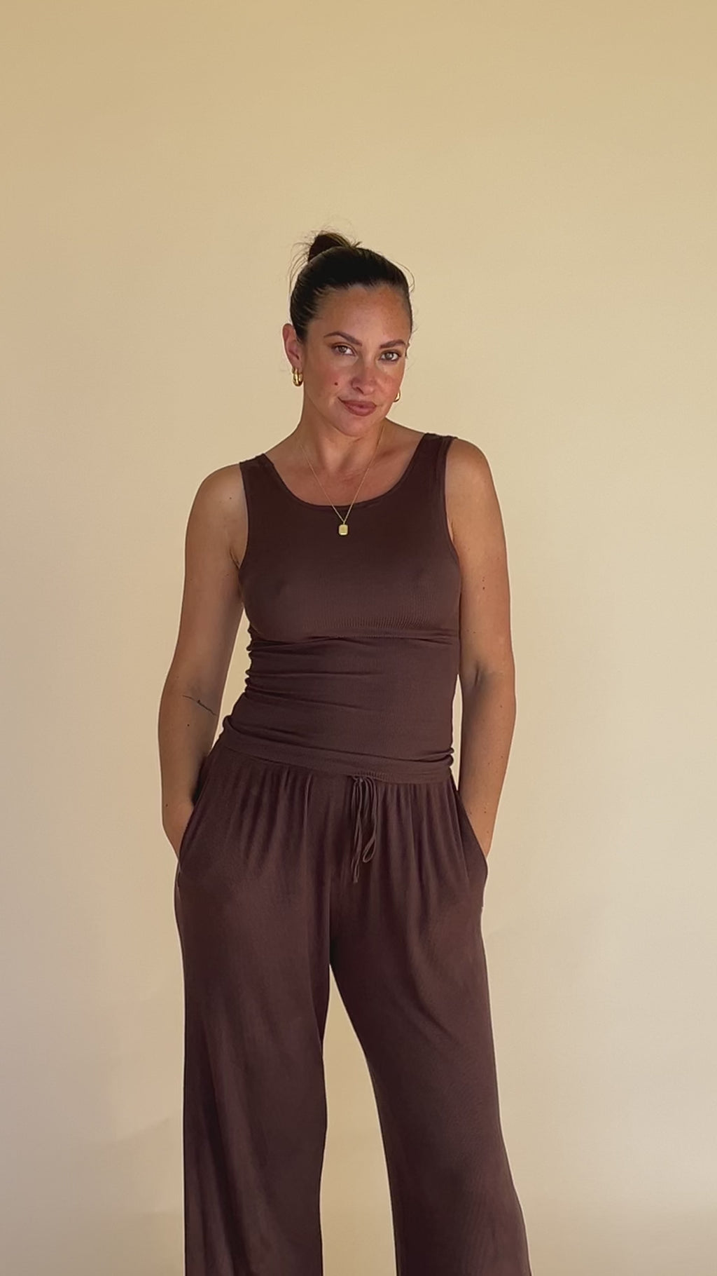 Dreamer Split Pant Chocolate