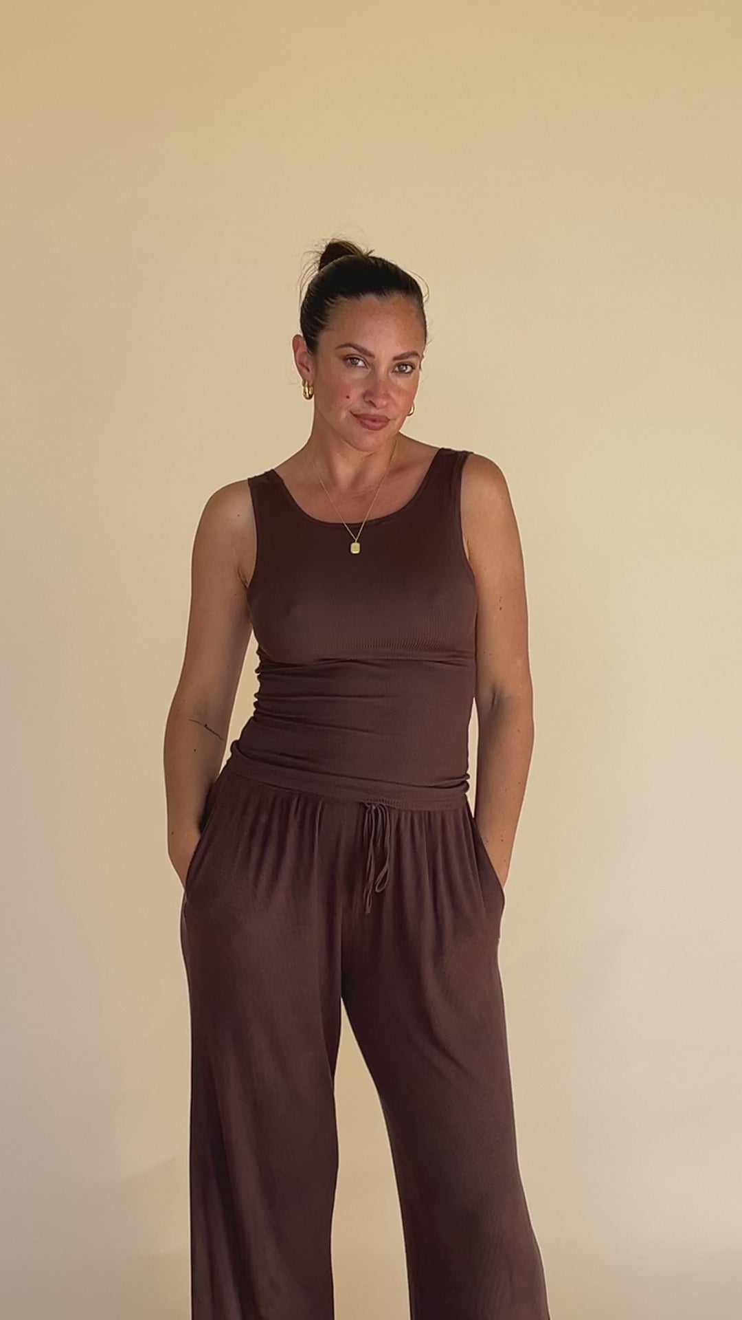 Dreamer Split Pant Chocolate